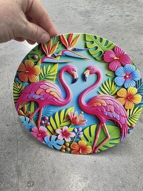 Vibrant Flamingo Tropical Wall Art